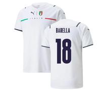 (XXL) 2021-2022 Italy Away Shirt (BARELLA 18)