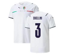 (XXL) 2021-2022 Italy Away Shirt (CHIELLINI 3)