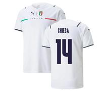 (XXL) 2021-2022 Italy Away Shirt (CHIESA 14)