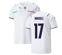 (XXL) 2021-2022 Italy Away Shirt (IMMOBILE 17)