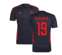 (XXL) 2022-2023 Bayern Munich Training Shirt (Black) (DAVIES 19)