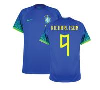 Brazil Men's 2022 - 2023 Away Shirt - Richarlison 9 in Blue | Size: 2XL Brazil Blue 2XL
