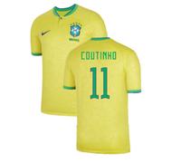 (XXL) 2022-2023 Brazil Home Shirt (COUTINHO 11)