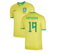 (XXL) 2022-2023 Brazil Home Shirt (RAPHINHA 19)