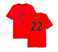(XXL) 2023-2024 AC Milan FtblCore Graphic Tee (Red) (Kaka 22)