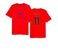 (XXL) 2023-2024 AC Milan FtblCore Graphic Tee (Red) (Pulisic 11)