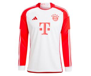 (XXL) 2023-2024 Bayern Munich Long Sleeve Home Shirt (Kids)