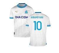 (XXL) 2023-2024 Marseille Home Shirt (Aubameyang 10)