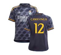 (XXL) 2023-2024 Real Madrid Away Shirt (Kids) (Camavinga 12)