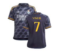 (XXL) 2023-2024 Real Madrid Away Shirt (Kids) (Vini Jr 7)