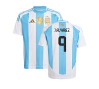 (XXL) 2024-2025 Argentina Home Shirt (Kids) (J.ALVAREZ 9)