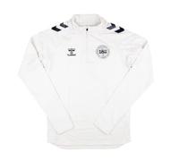 (XXL) 2024-2025 Denmark Pro Half Zip Sweat Top (White)