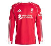 adidas Liverpool FC 2025/26 Long Sleeve Home Shirt - Red - Mens XXL