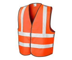 (XXL/3XL, Fluorescent Orange) Result Mens Core High-Visibility Safety Motorway Vest