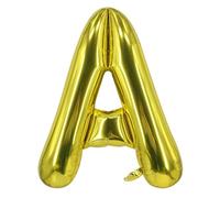 XXL 40 Inch Large Gold A Letter Balloons Jumbo Helium, Foil Mylar Big Alphabet Balloons Anniversary Baby Shower Wedding Birthday Party Decoration (Gold A)