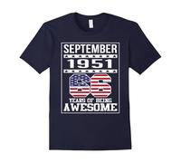 (XXL) 66th Birthday Gifts September 1951 - 66 Yrs old Bday T Shirt-Father's Day