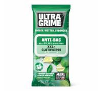 XXL Anti-Bacterial Cleaning Cloth Wipes 40 Pack | Heavy Duty Moist Wipes | Extra Large Disposable Cleaning Cloths | Multi-Surface Cleaning for Home, Workshop & Automotive