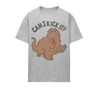 (XXL, Athletic Heather) Sesame Street Womens/Ladies Can I Kick It? T-Shirt