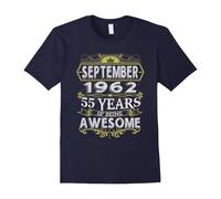 (XXL) Awesome September 1962 - 55th Birthday Gifts Funny Tshirt-Father's Day