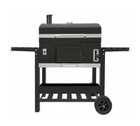 XXL BBQ Smoker Charcoal Barbecue Grill Portable Trolley Outdoor