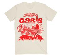 (XXL, Beige) Oasis What The Worlds Been Waiting For T Shirt