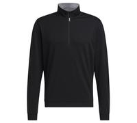 Adidas Mens Elevated Quarter Zip Sweatshirt - Black - Black - XXL