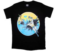 (XXL, Black) Batman Bat Leap Logo T Shirt