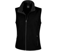 (XXL, Black/Black) Result Womens/Ladies Core Printable Soft Shell Bodywarmer