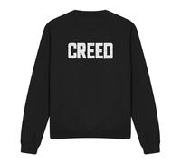 (XXL, Black) Creed Unisex Adult Cracked Logo Sweatshirt