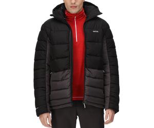 (XXL, Black/Dark Grey) Regatta Mens Nevado VI Hooded Warm Insulated Padded Puffer Jacket Coat