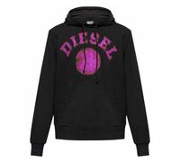 (XXL, Black) Diesel Mens Distorted Hoodie
