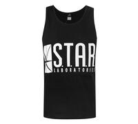 (XXL, Black) Flash Official Mens TV STAR Laboratories Vest