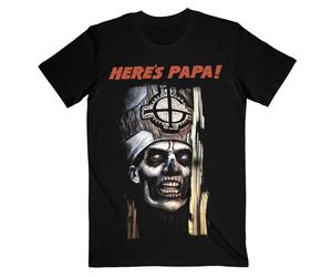 (XXL, Black) Ghost Unisex Adult Here's Papa T-Shirt