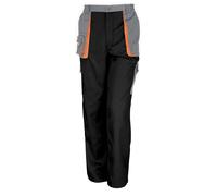 (XXL, Black/Grey/Orange) WORK-GUARD by Result Unisex Adult Lite Work Trousers