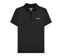 (XXL, Black) Lambretta Mens SS24 Polka Dot Polo Shirt