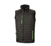 Result Mens Black Compass Padded Soft Shell Gilet PC3327