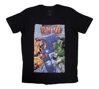(XXL, Black) Marvel Comics Unisex Adult Iron Man vs Dr Doom T-Shirt