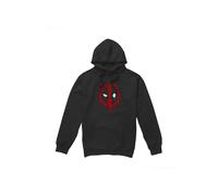 (XXL, Black) Marvel Mens Deadpool Painted Logo Hoodie