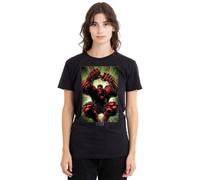 (XXL, black) Marvel Unisex Adult Red Hulk Attack T-shirt