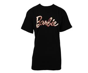(XXL, Black/Pink) Barbie Womens/Ladies Oversized T-Shirt