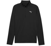 (XXL, Black) Puma Mens Performance Quarter Zip Tailored Long-Sleeved Top