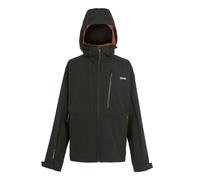 (XXL, Black/Red Ochre) Regatta Mens Hewitts X Colour Block Soft Shell Jacket