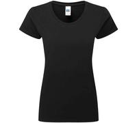 (XXL, Black) Russell Womens/Ladies Authentic Ringspun Cotton Classic T-Shirt