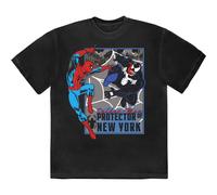 Spiderman Protector Of New York T Shirt Marvel Black XXL