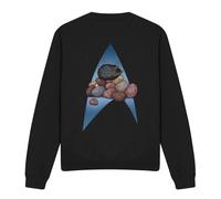 (XXL, Black) Star Trek Unisex Adult Five Year Nap Sweatshirt
