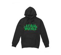 (XXL, Black) Star Wars Mens Christmas Lights Logo Hoodie