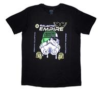 (XXL, Black) Star Wars Unisex Adult Galactic Empire Melted Mask T-Shirt