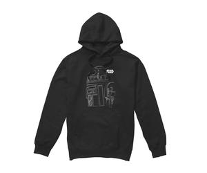 (XXL, Black) Star Wars Unisex Adult R2-D2 Outline Hoodie