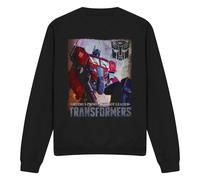 (XXL, Black) Transformers Unisex Adult Generations Optimus Prime Comic Cover Sweatshirt