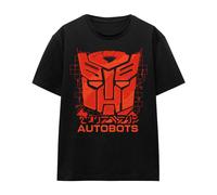 (XXL, Black) Transformers Womens/Ladies Generations Tech Autobot Icon Logo T-Shirt